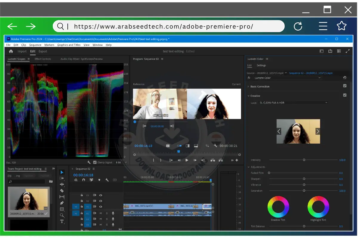 تحميل ادوبي بريمير مجانا Adobe Premiere Pro Free