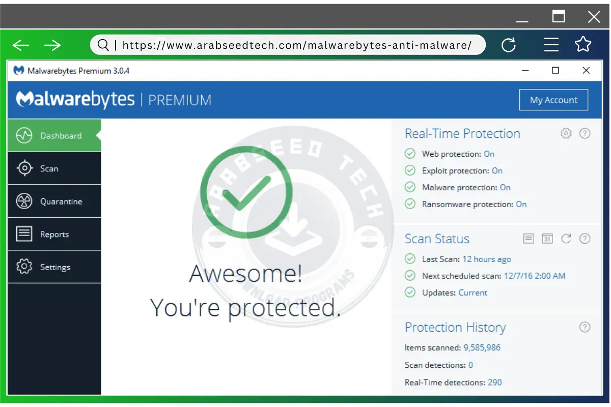 تحميل برنامج Malwarebytes Anti-Malware