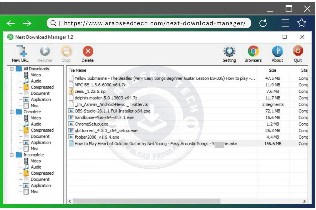 تحميل برنامج Neat Download Manager