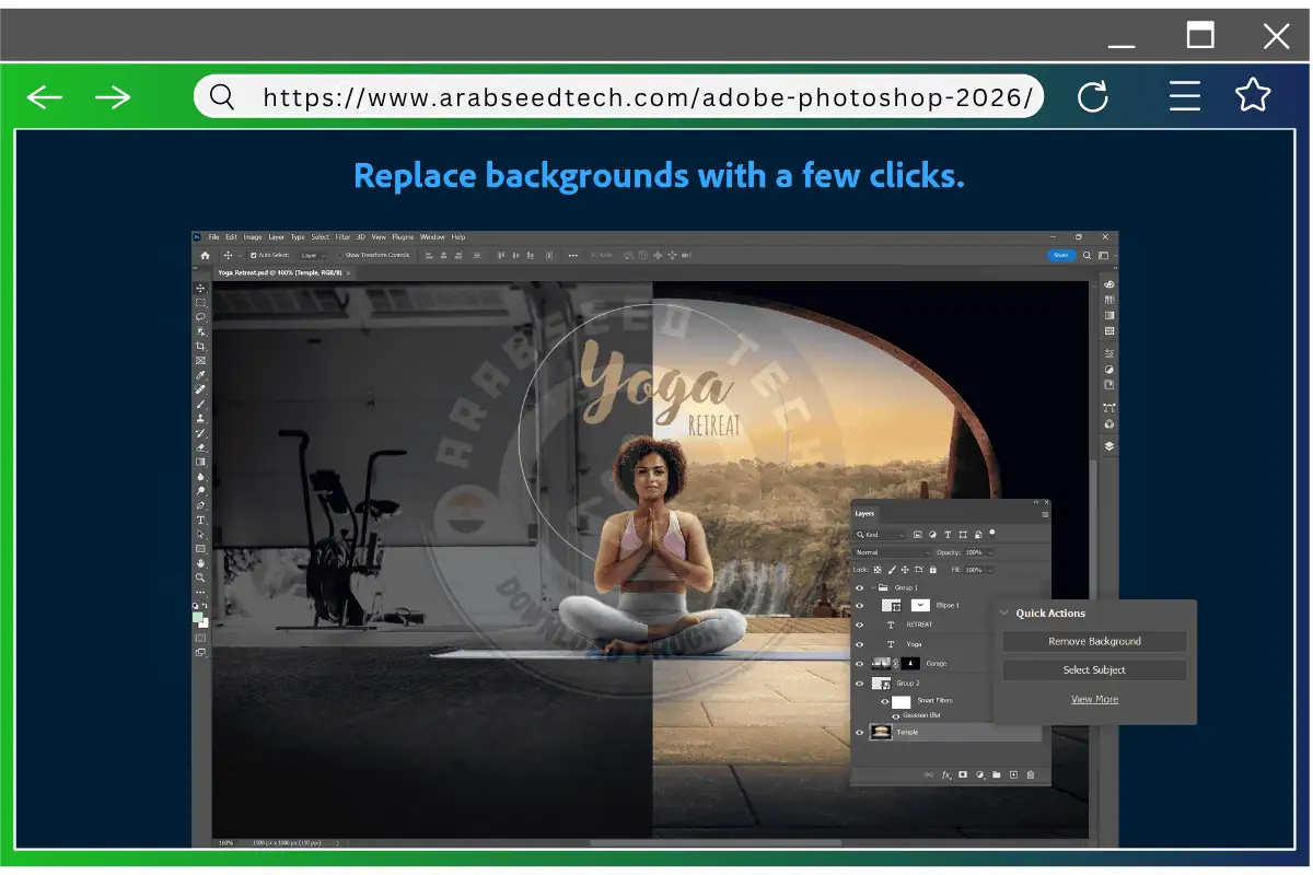 تحميل برنامج أدوبي فوتوشوب Adobe Photoshop للكمبيوتر مفعل كامل مجاناً 2026