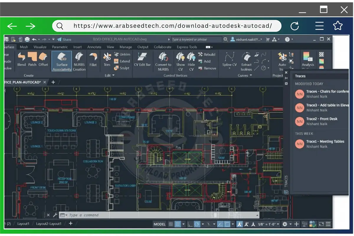 تحميل برنامج اوتوكاد AutoCAD كامل للكمبيوتر مفعل عربي كامل مجاناً 2026